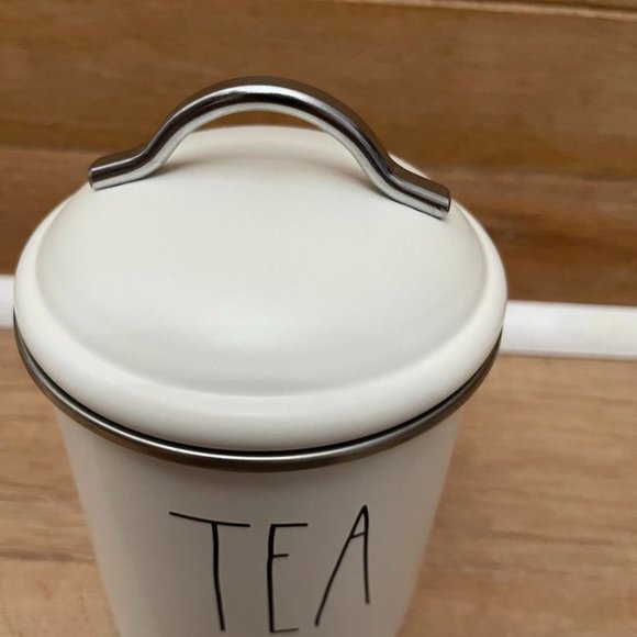 VHTF NWT Rae Dunn Tea Metal Canister - Picture 2 of 4